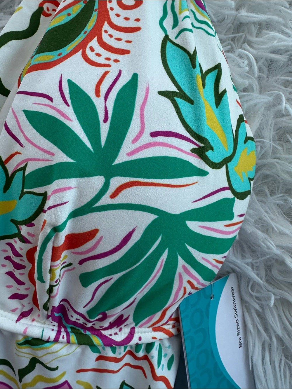 Coco Reef Gypsy Bra Sized Underwire Tankini Top - Solstice Bloom 38D - Picture 5 of 9
